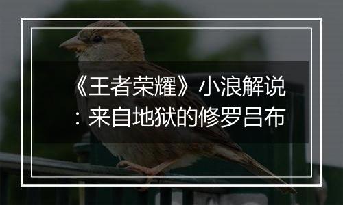《王者荣耀》小浪解说：来自地狱的修罗吕布