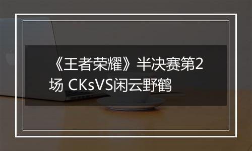 《王者荣耀》半决赛第2场 CKsVS闲云野鹤