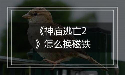 《神庙逃亡2》怎么换磁铁