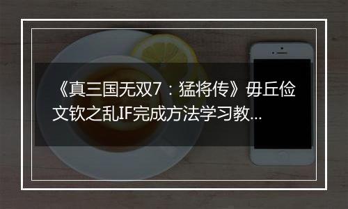 《真三国无双7：猛将传》毋丘俭文钦之乱IF完成方法学习教程