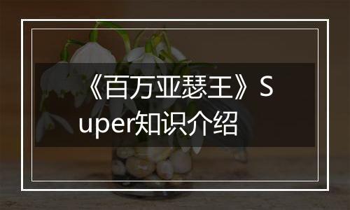 《百万亚瑟王》Super知识介绍