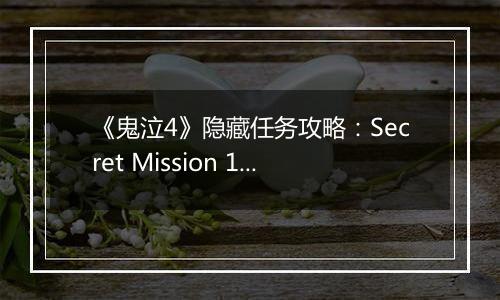 《鬼泣4》隐藏任务攻略：Secret Mission 10