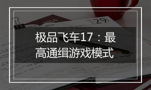 极品飞车17：最高通缉游戏模式