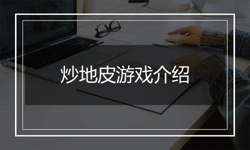 炒地皮游戏介绍