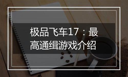 极品飞车17：最高通缉游戏介绍