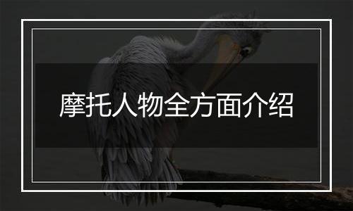 摩托人物全方面介绍
