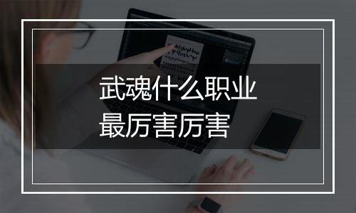 武魂什么职业最厉害厉害