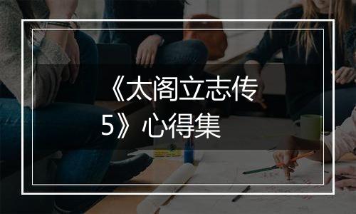 《太阁立志传5》心得集
