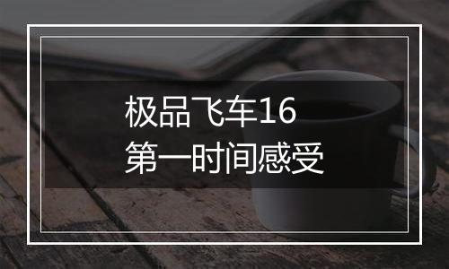 极品飞车16第一时间感受