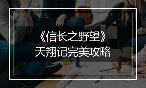 《信长之野望》天翔记完美攻略