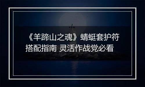 《羊蹄山之魂》蜻蜓套护符搭配指南 灵活作战党必看