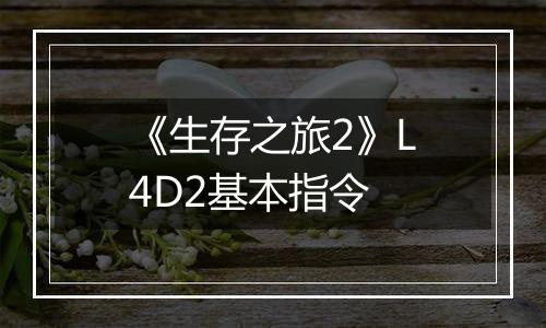 《生存之旅2》L4D2基本指令