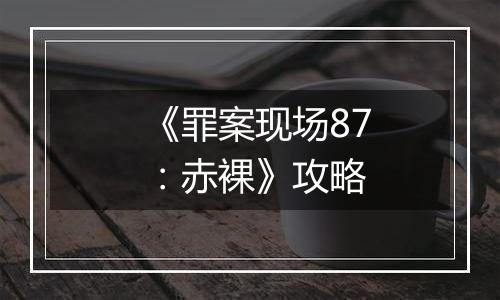 《罪案现场87：赤裸》攻略