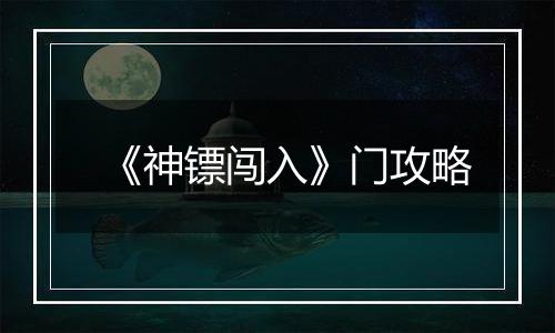 《神镖闯入》门攻略