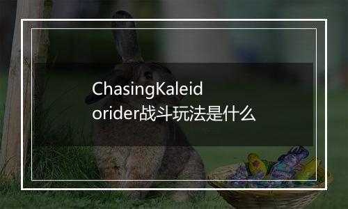 ChasingKaleidorider战斗玩法是什么