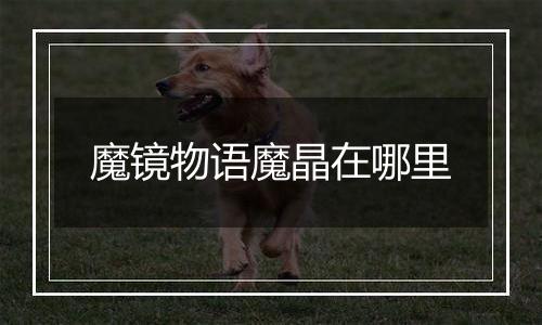 魔镜物语魔晶在哪里