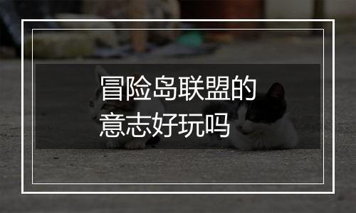 冒险岛联盟的意志好玩吗