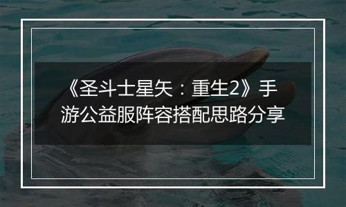 《圣斗士星矢：重生2》手游公益服阵容搭配思路分享
