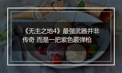 《无主之地4》最强武器并非传奇 而是一把紫色霰弹枪