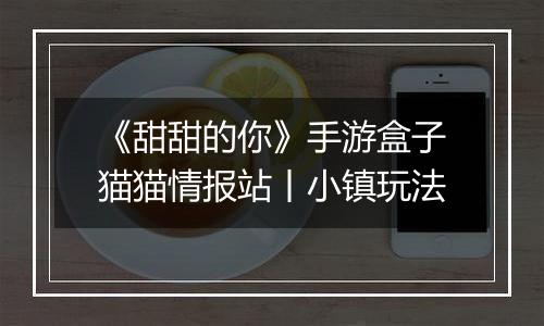 《甜甜的你》手游盒子猫猫情报站丨小镇玩法