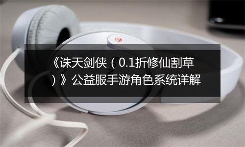 《诛天剑侠（0.1折修仙割草）》公益服手游角色系统详解
