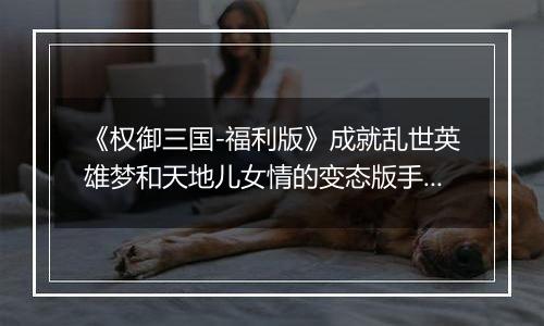 《权御三国-福利版》成就乱世英雄梦和天地儿女情的变态版手游攻略介绍之前中期武将搭配篇！