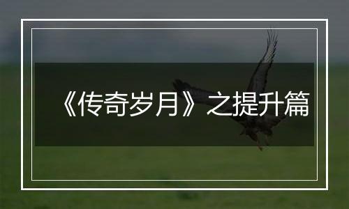 《传奇岁月》之提升篇