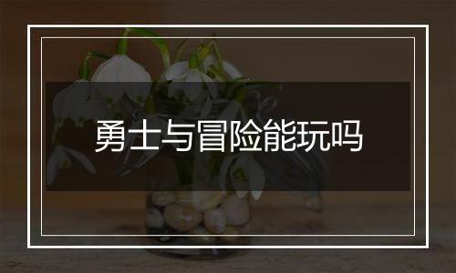 勇士与冒险能玩吗