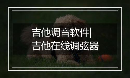 吉他调音软件|吉他在线调弦器