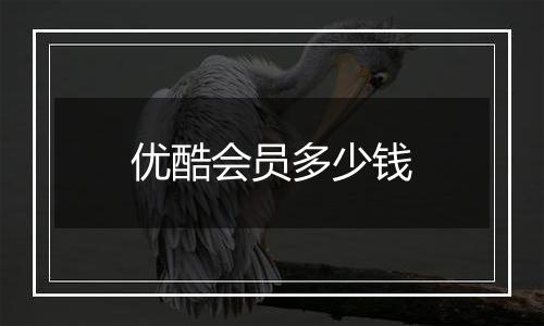优酷会员多少钱