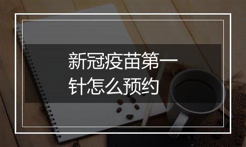 新冠疫苗第一针怎么预约