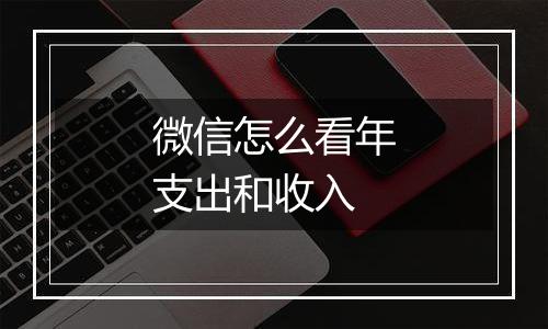 微信怎么看年支出和收入