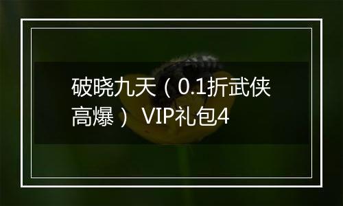 破晓九天（0.1折武侠高爆） VIP礼包4