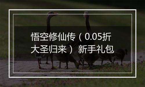 悟空修仙传（0.05折大圣归来） 新手礼包