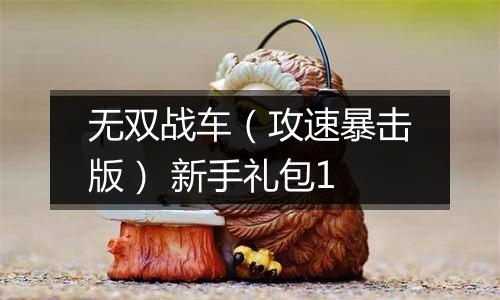 无双战车（攻速暴击版） 新手礼包1