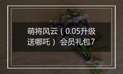 萌将风云（0.05升级送哪吒） 会员礼包7