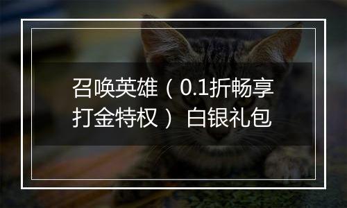 召唤英雄（0.1折畅享打金特权） 白银礼包