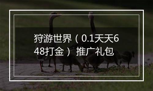 狩游世界（0.1天天648打金） 推广礼包