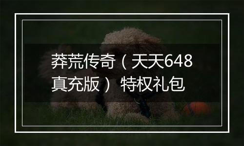 莽荒传奇（天天648真充版） 特权礼包