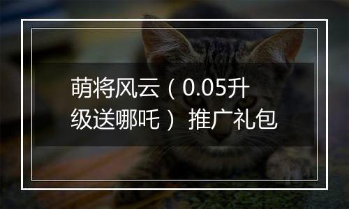 萌将风云（0.05升级送哪吒） 推广礼包