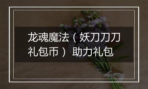 龙魂魔法（妖刀刀刀礼包币） 助力礼包