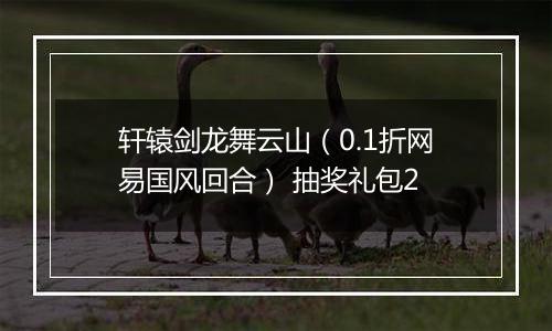 轩辕剑龙舞云山（0.1折网易国风回合） 抽奖礼包2