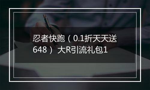 忍者快跑（0.1折天天送648） 大R引流礼包1