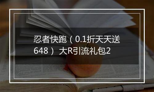忍者快跑（0.1折天天送648） 大R引流礼包2