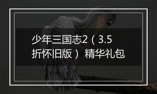 少年三国志2（3.5折怀旧版） 精华礼包
