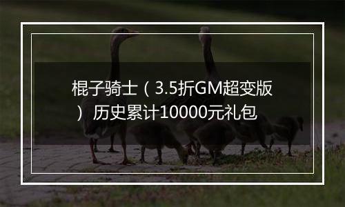 棍子骑士（3.5折GM超变版） 历史累计10000元礼包
