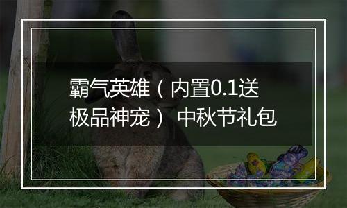 霸气英雄（内置0.1送极品神宠） 中秋节礼包