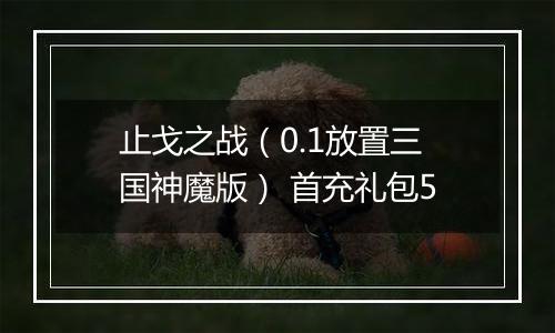 止戈之战（0.1放置三国神魔版） 首充礼包5