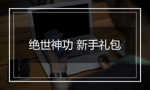 绝世神功 新手礼包
