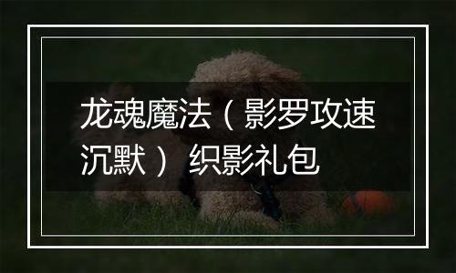龙魂魔法（影罗攻速沉默） 织影礼包